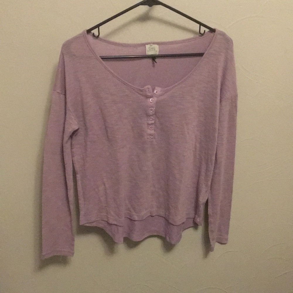 Long sleeve purple shirt